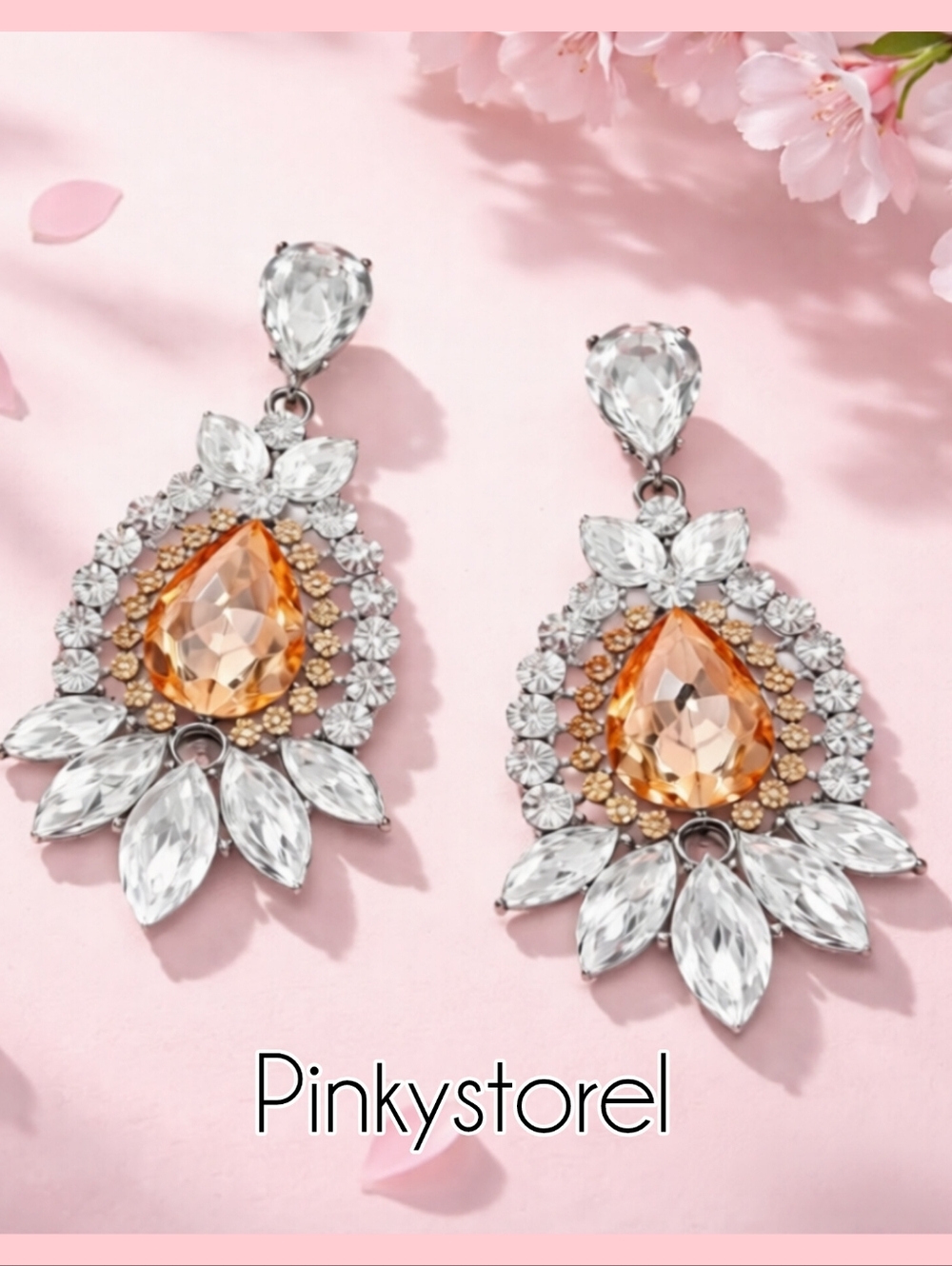 Diamond Rock Earrings 🏵